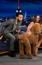 CHRISSY TEIGEN and John Legend at Tonight Show Starring Jimmy Fallon 05/02/2024