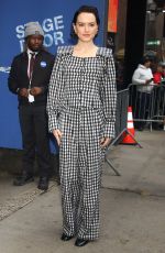 DAISY RIDLEY Arrives at Good Morning America in New York 05/20/2024