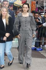 DAISY RIDLEY Arrives at Good Morning America in New York 05/20/2024