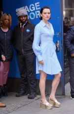 DAISY RIDLEY Leaves Good Morning America Studio in New York 05/20/2024