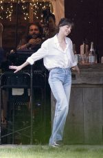 DAKOTA JOHNSON and Chris Evans on the Set of The Materialists in New York 05/22/2024