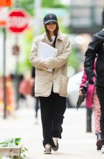 DAKOTA JOHNSON Filming Materialist in Tribeca in New York 05/10/2024