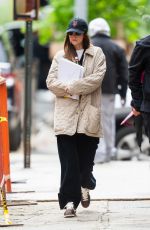DAKOTA JOHNSON Filming Materialist in Tribeca in New York 05/10/2024