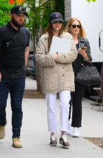 DAKOTA JOHNSON Filming Materialists in Tribeca in New York 05/09/2024