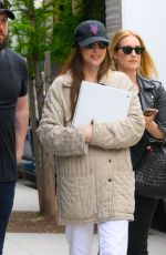 DAKOTA JOHNSON Filming Materialists in Tribeca in New York 05/09/2024