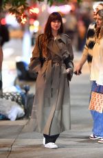 DAKOTA JOHNSON Leaves Dinner with Friends at I Sodi in New York 05/13/2024
