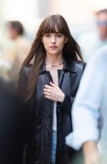 DAKOTA JOHNSON on the Set of Materialists in New York 05/08/2024