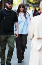 DAKOTA JOHNSON on the Set of Materialists in New York 05/20/2024