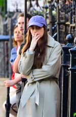 DAKOTA JOHNSON on the Set of The Materialists in New York 05/28/2024