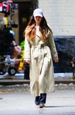 DAKOTA JOHNSON on the Set of The Materialists in New York 05/29/2024