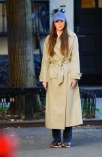 DAKOTA JOHNSON on the Set of The Materialists in New York 05/29/2024