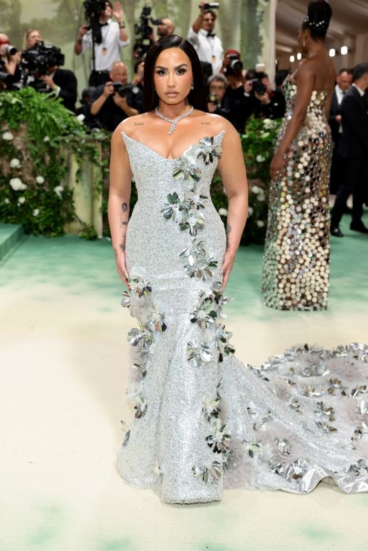 DEMI LOVATO at Met Gala Celebrating Sleeping Beauties: Reawakening Fashion in New York 05/06/2024