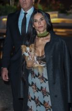 DEMI MOORE Arrives at Gucci Cruise 2025 Fashion Show in London 05/13/2024