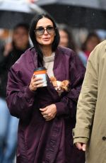 DEMI MOORE Leaves Mark Restaurant in New York 05/05/2024