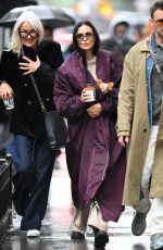 DEMI MOORE Leaves Mark Restaurant in New York 05/05/2024