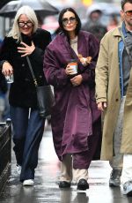 DEMI MOORE Leaves Mark Restaurant in New York 05/05/2024