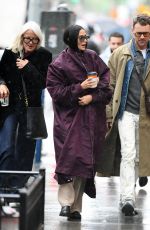 DEMI MOORE Leaves Mark Restaurant in New York 05/05/2024