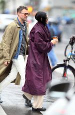 DEMI MOORE Leaves Mark Restaurant in New York 05/05/2024