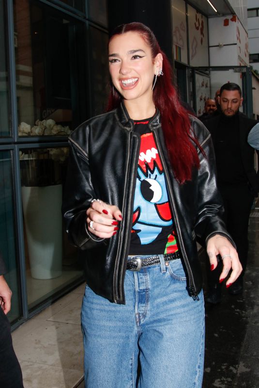 DUA LIPA Arrives at NRJ Radio in Paris 05/12/2024