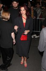 DUA LIPA Arrives at SNL After-party in New York 05/04/2024