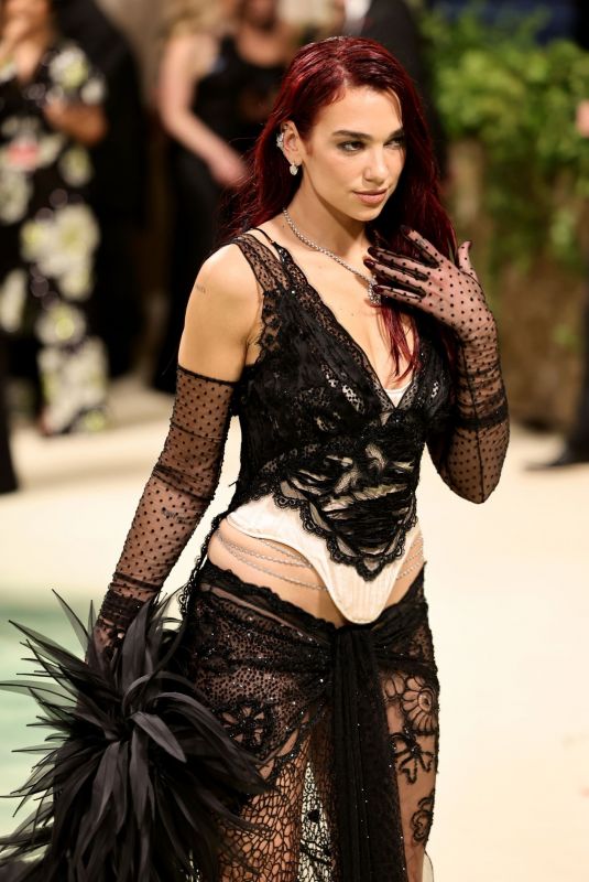 DUA LIPA at Met Gala Celebrating Sleeping Beauties: Reawakening Fashion in New York 05/06/2024