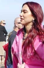 DUA LIPA on the Set of O2 Communications Commercial in Kent 05/11/2024