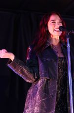 DUA LIPA Performs at Times Square at Surprise Pop-up for Her New Album 05/05/2024