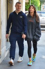 ELISABETTA CANALIS and Georgian Cimpeanu Out for Lunch in Milan 05/28/2024