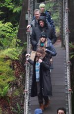 ELIZABETH OLSEN on the Set of Eternity in Vancouver 05/24/2024
