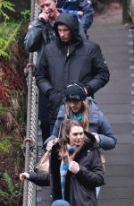 ELIZABETH OLSEN on the Set of Eternity in Vancouver 05/24/2024