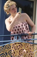 ELLA FANNING at a Photoshoot at Martinez Hotel in Cannes 05/24/2024