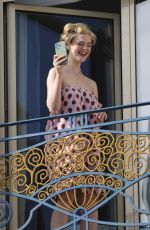 ELLA FANNING at a Photoshoot at Martinez Hotel in Cannes 05/24/2024