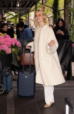 ELLE FANNING Arrives at Carlyle Hotel in New York 05/05/2024