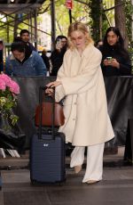 ELLE FANNING Arrives at Carlyle Hotel in New York 05/05/2024