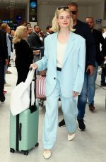 ELLE FANNING Arrives at Nice Airport 05/23/2024
