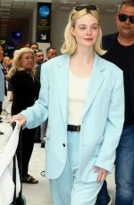 ELLE FANNING Arrives at Nice Airport 05/23/2024