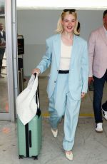 ELLE FANNING Arrives at Nice Airport 05/23/2024