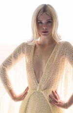 ELLE FANNING Getting Ready to Shine with L