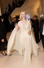 ELLE FANNING Leaves Hotel Martinez at Cannes Film Festival 05/25/2024