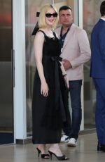 ELLE FANNING Leaves Hotel Martinez in Cannes 05/24/2024