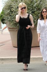 ELLE FANNING Leaves Hotel Martinez in Cannes 05/24/2024