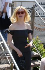 ELLE FANNING Leaves Hotel Martinez in Cannes 05/25/2024