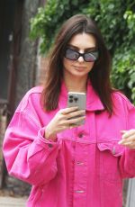 EMILY RATAJKOWSKI Out with Her Dog Colombo and a Friend in New York 05/13/2024