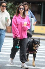 EMILY RATAJKOWSKI Out with Her Dog Colombo and a Friend in New York 05/13/2024
