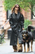 EMILY RATAJKOWSKI Out with Her Dog Colombo in New York 05/16/2024