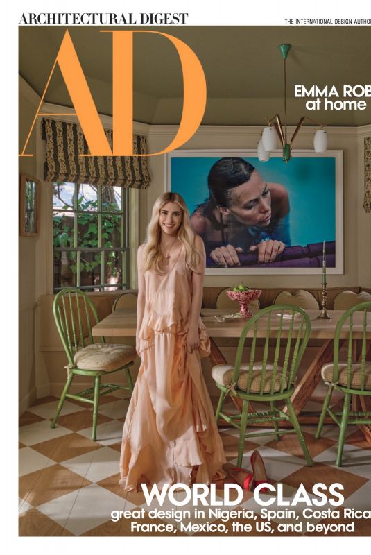 EMMA ROBERTS in Architectural Digest, April 2024
