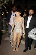 EVA LONGORIA Arrives at Mome Beach in Cannes 05/19/2024