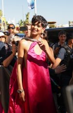 EVE GILLES Leaves Marriott Hotel in Cannes 05/21/2024