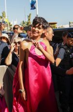 EVE GILLES Leaves Marriott Hotel in Cannes 05/21/2024