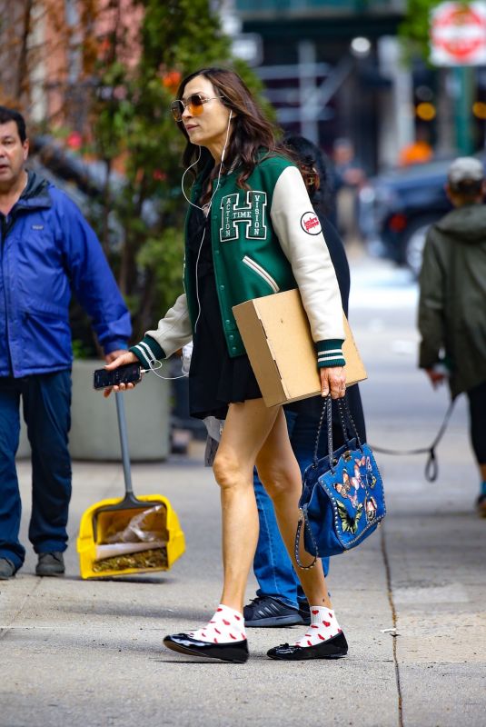 FAMKE JANSSEN Out Shopping in New York 04/30/2024